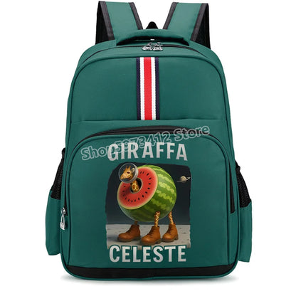 Italian Brainrot Backpacks Students Large Capacity Schoolbags Funny Cartoon Animal Printed Knapsack Kids School Supplies Gifts