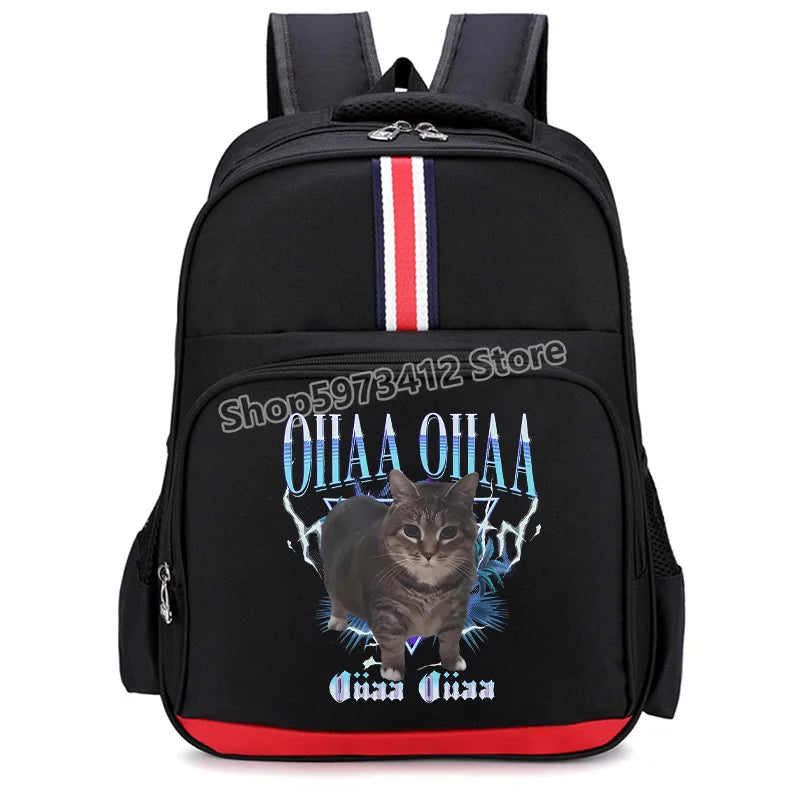 Italian Brainrot Backpacks Students Large Capacity Schoolbags Funny Cartoon Animal Printed Knapsack Kids School Supplies Gifts