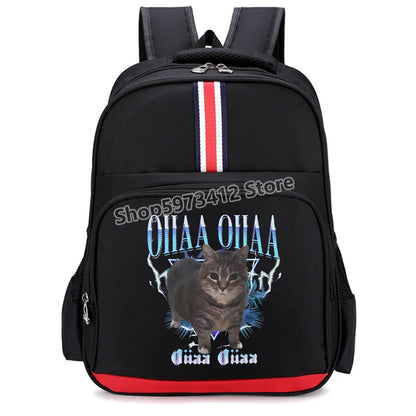 Italian Brainrot Backpacks Students Large Capacity Schoolbags Funny Cartoon Animal Printed Knapsack Kids School Supplies Gifts