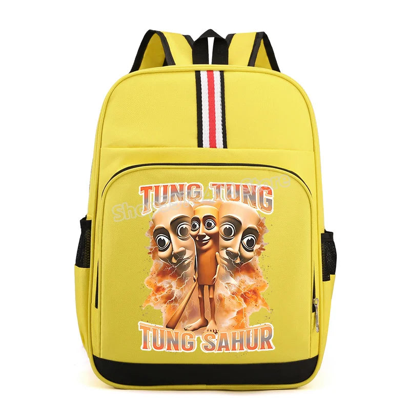 Italian Brainrot Backpacks Students Large Capacity Schoolbags Funny Cartoon Animal Printed Knapsack Kids School Supplies Gifts