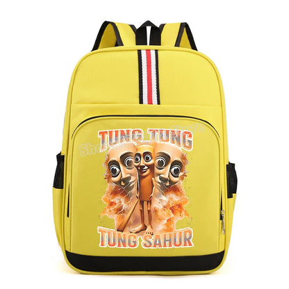 Italian Brainrot Backpacks Students Large Capacity Schoolbags Funny Cartoon Animal Printed Knapsack Kids School Supplies Gifts