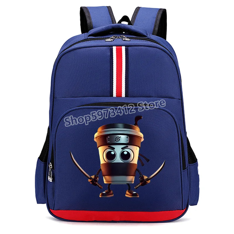 Italian Brainrot Backpacks Students Large Capacity Schoolbags Funny Cartoon Animal Printed Knapsack Kids School Supplies Gifts
