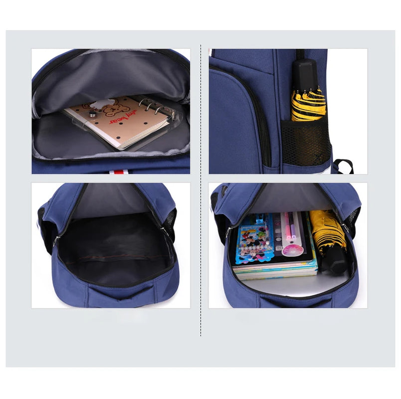 Italian Brainrot Backpacks Students Large Capacity Schoolbags Funny Cartoon Animal Printed Knapsack Kids School Supplies Gifts