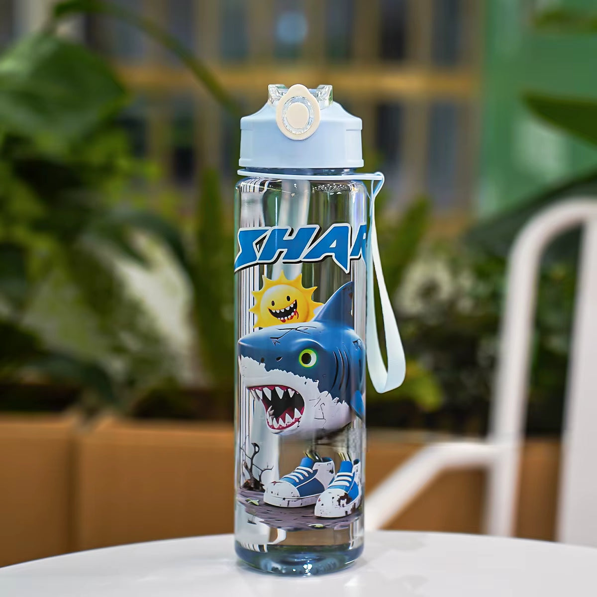 Hot Italian Brainrot Water Bottle Tung Tung Tung Sahur Bottle with Straw Outdoor Sports Water Cups Cartoon Drinking Kettle