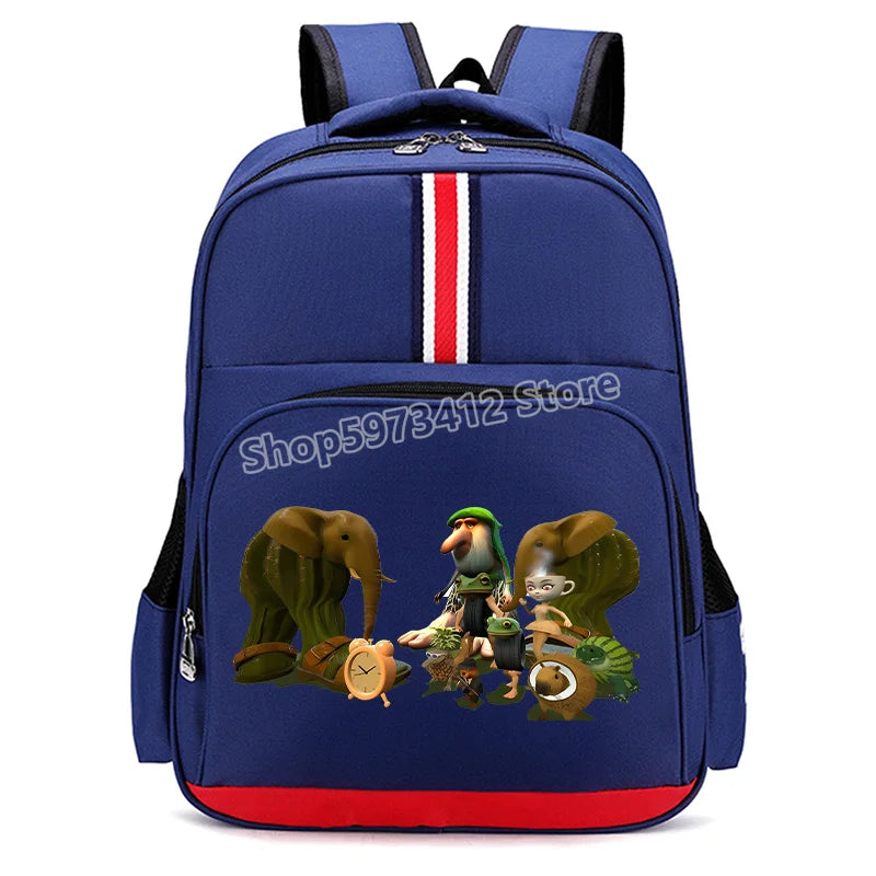 Italian Brainrot Backpacks Students Large Capacity Schoolbags Funny Cartoon Animal Printed Knapsack Kids School Supplies Gifts