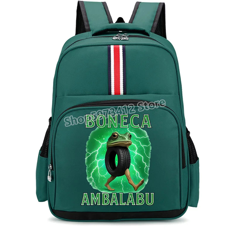 Italian Brainrot Backpacks Students Large Capacity Schoolbags Funny Cartoon Animal Printed Knapsack Kids School Supplies Gifts