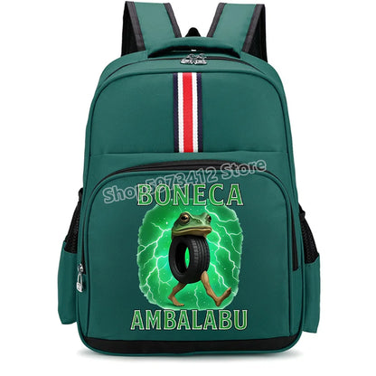 Italian Brainrot Backpacks Students Large Capacity Schoolbags Funny Cartoon Animal Printed Knapsack Kids School Supplies Gifts