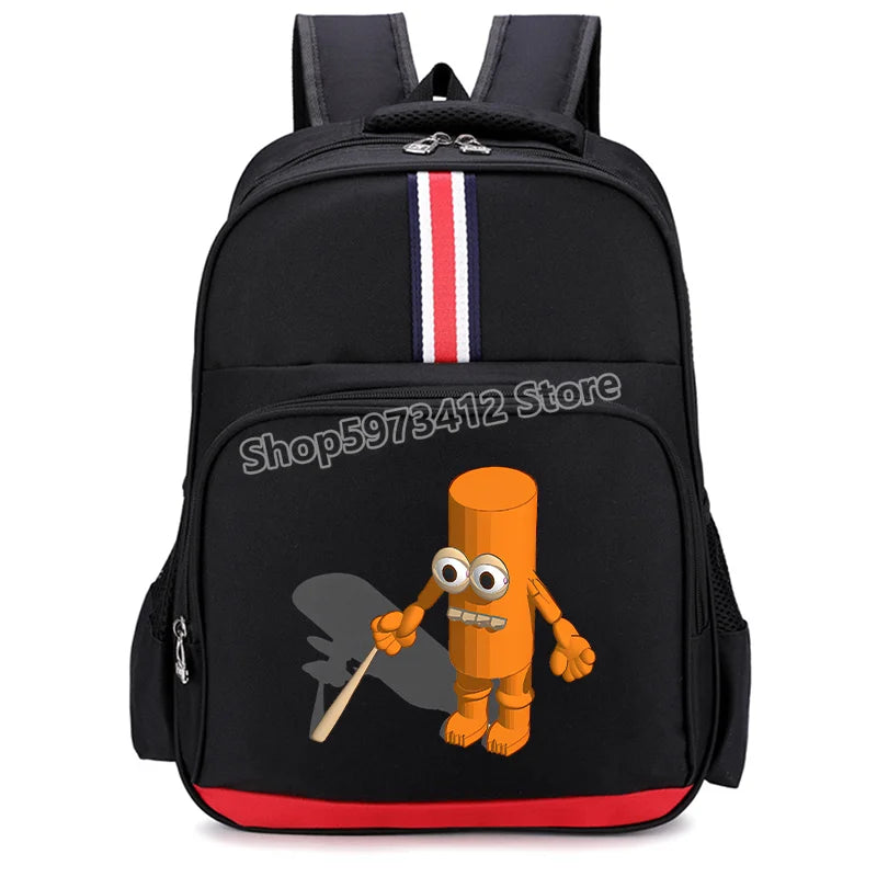 Italian Brainrot Backpacks Students Large Capacity Schoolbags Funny Cartoon Animal Printed Knapsack Kids School Supplies Gifts