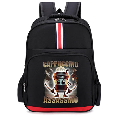 Italian Brainrot Backpacks Students Large Capacity Schoolbags Funny Cartoon Animal Printed Knapsack Kids School Supplies Gifts