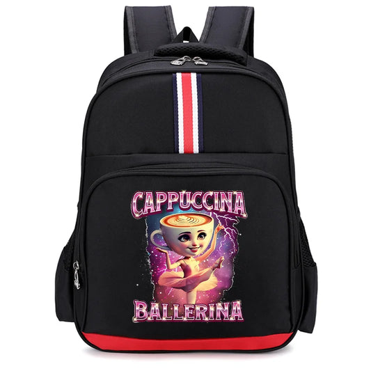 Italian Brainrot Backpacks Students Large Capacity Schoolbags Funny Cartoon Animal Printed Knapsack Kids School Supplies Gifts